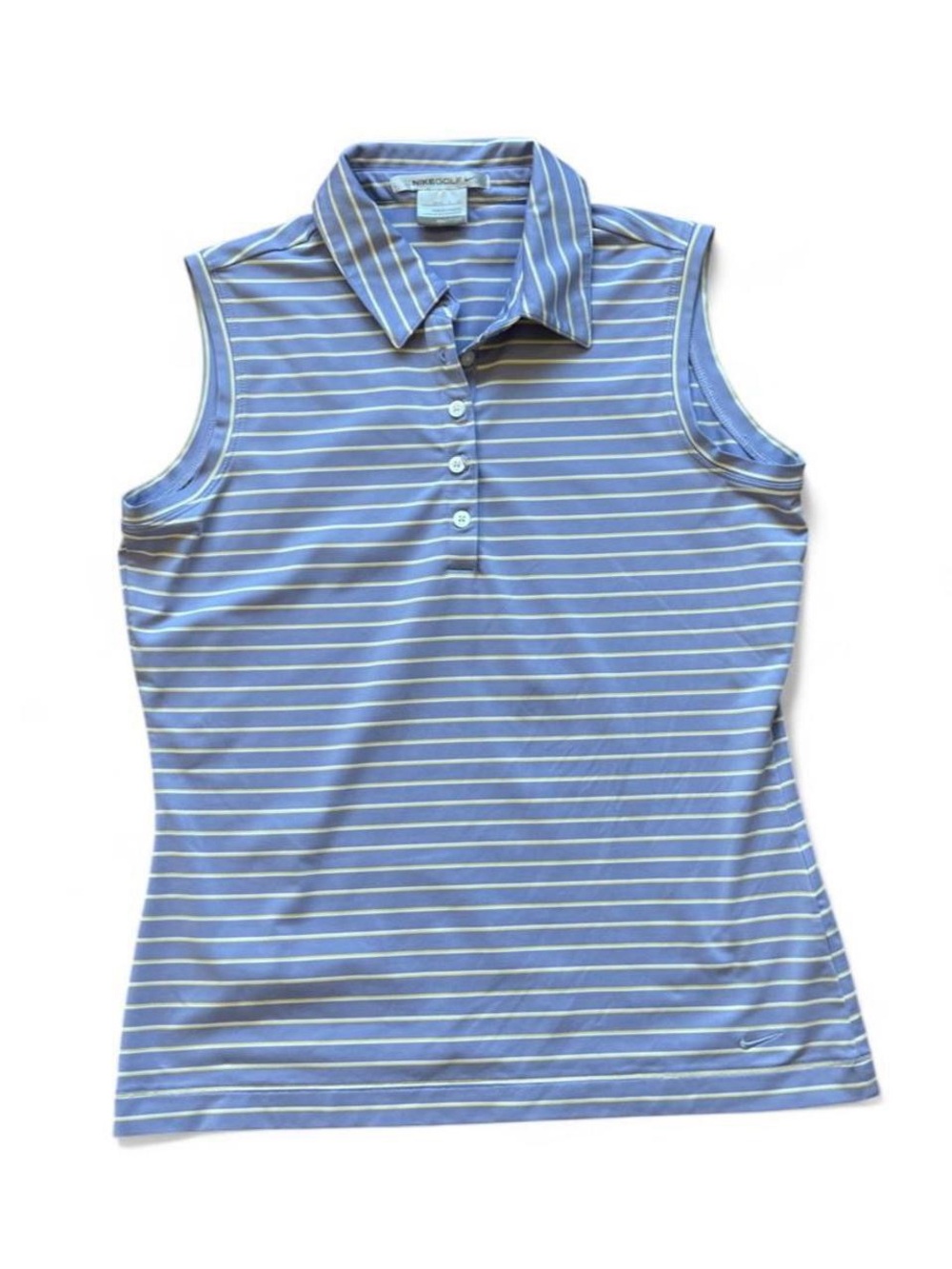 Nike Golf Fit Dry Women’s Sleeveless Striped Collared Polo Size S